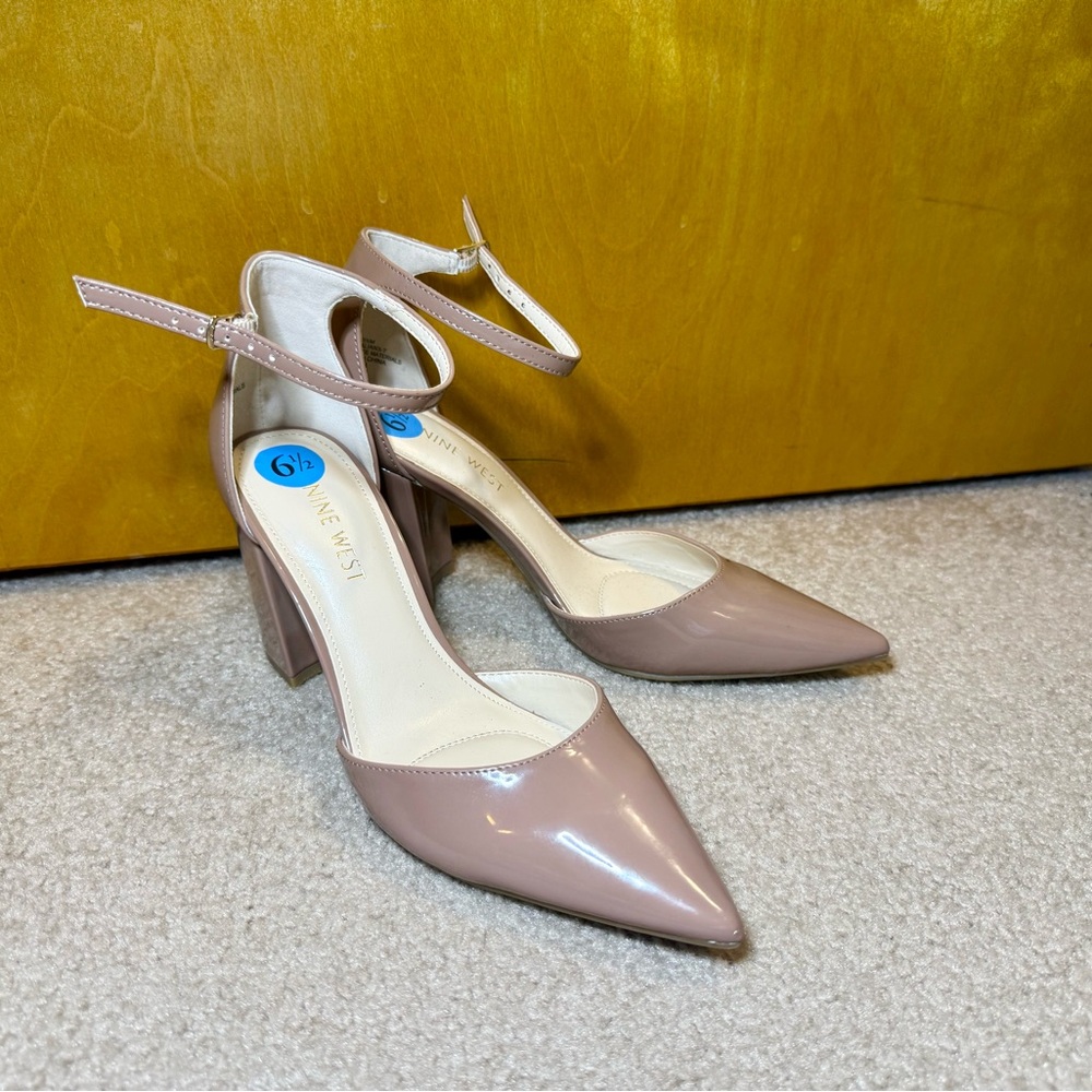 Nine West Women's Tan Block Heels